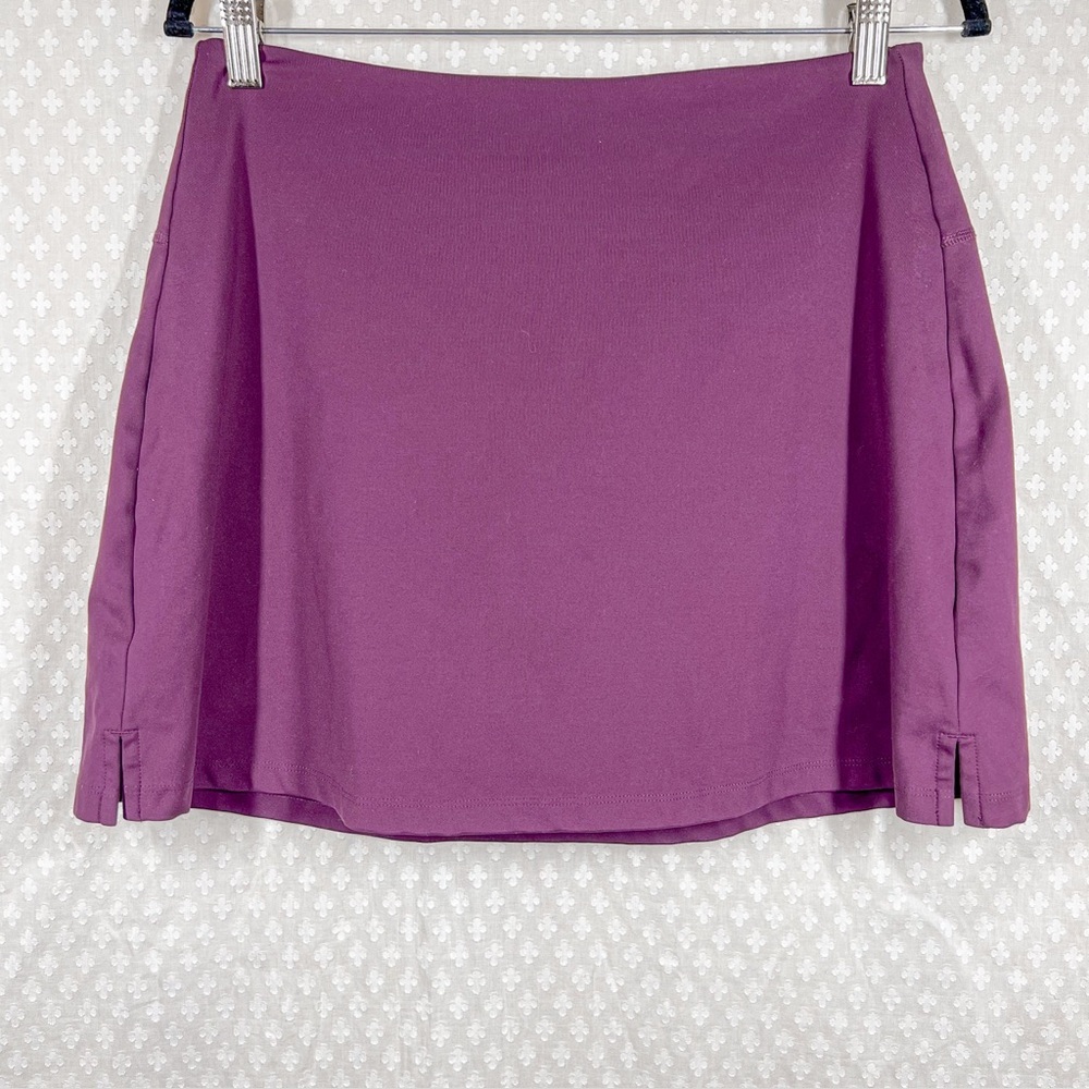 Girlfriend Collective Dark Purple Tennis Skort